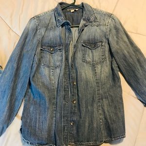 Banana Republic denim button down shirt